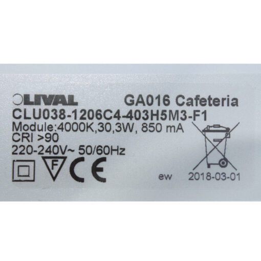 LED Strahler Lival Cafeteria 33 Watt 3-Phasen 4000K 4170 lm 24° 840 EVG Shop – Bild 7