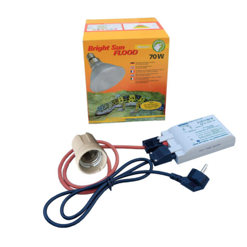 Lucky Reptile Bright Sun Flood Komplett Set Desert Jungle 70 Watt EVG Osram PTi – Bild 3