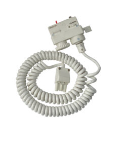 Spiralkabel + LTS LA 30 3-Phasen Stromschienen Multi Adapter 3x 0,75 mm² weiß 4m