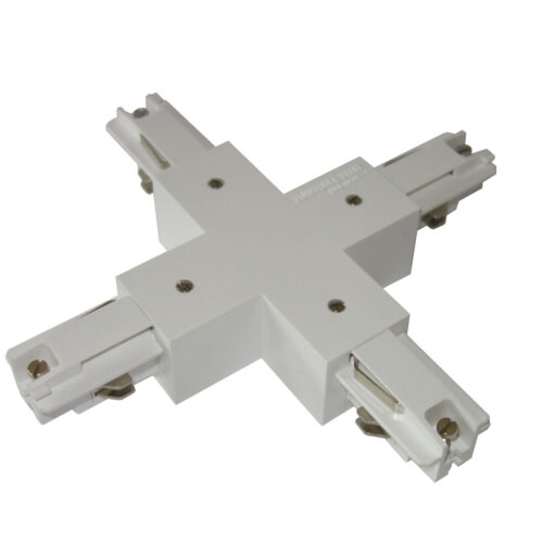 Zumtobel Staff Kreuz X - Verbinder 3-Phasen Stromschiene weiß S2801210 wie ERCO