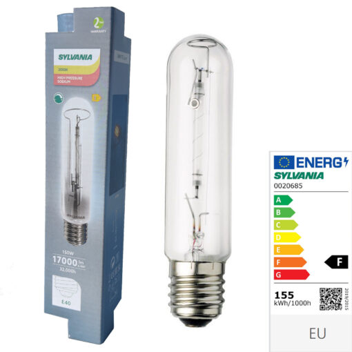 Sylvania SHP-TS 150 Watt CL-E E40 SLV klar Super 2050K 0020685 Grow Blüte
